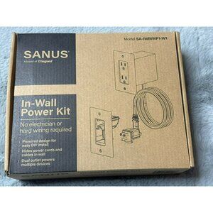 Sanus In-Wall Power Kit for TV Media In-Wall Box White